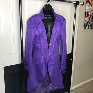 Purple trench.